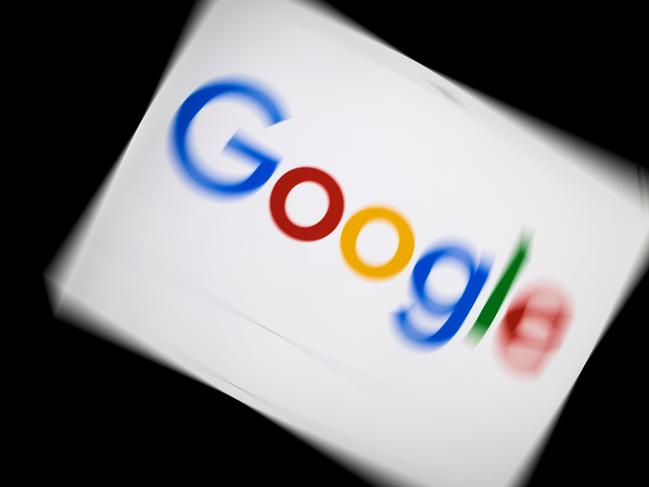 (FILES) In this file photo taken on February 04, 2019 a picture taken on February 5, 2019 shows the Google logo displayed on a tablet in Paris. - Google launched an earthquake alert system in California on August 11, 2020, saying it is working on letting Android-powered smartphones double as tremor detectors. The new "ShakeAlert" system, created in collaboration with the US Geological Survey, uses signals from hundreds of seismometers across the state to trigger warnings sent to people's Android phones. (Photo by Lionel BONAVENTURE / AFP)