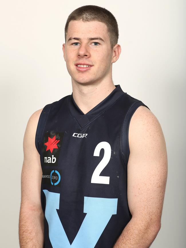 Jack Higgins in his Vic Metro gear before he was drafted last year. Picture: AFL Media