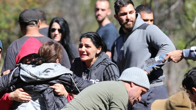 Emotional scenes after three-year-old Anthony AJ Elfalak was found alive on Monday. Picture: NCA NewsWire / Peter Lorimer.