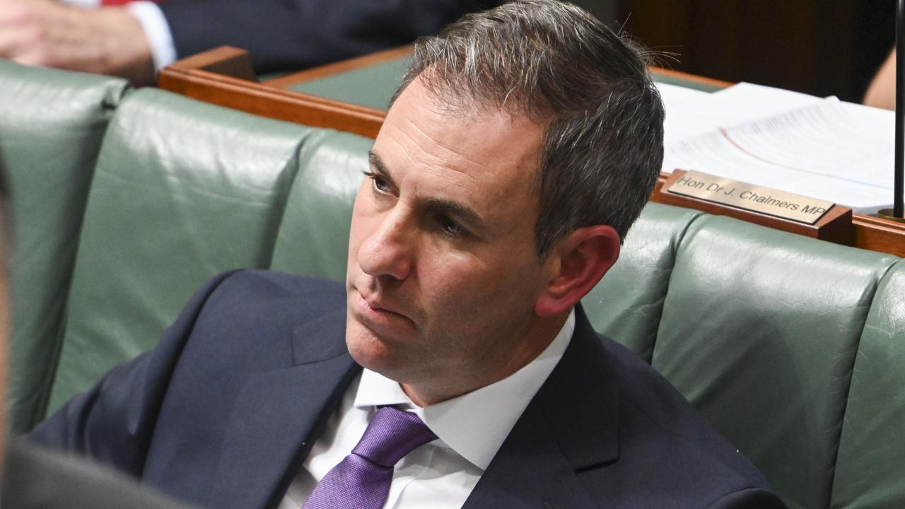 Federal Treasurer Jim Chalmers during question time. Picture: NewsWire / Martin Ollman