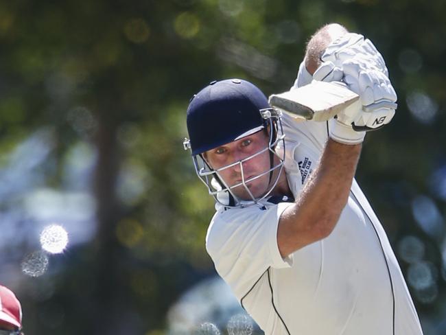 Dandenong District cricket CA: Buckley Ridges v Mordialloc. Mordialloc keeper D. Mapa and Buckley  Ridges batsman Daniel Watson. Picture: Valeriu Campan