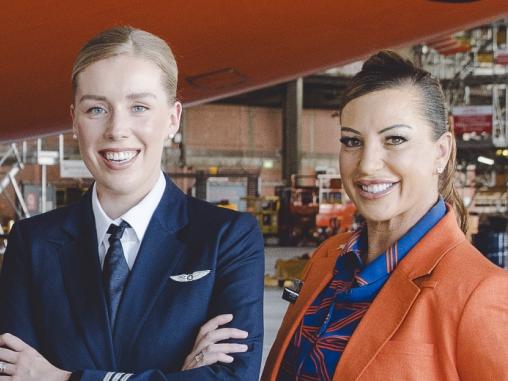 Jetstar is undergoing an overnight image change with crew turning out in a brand new uniform from Thursday. Picture: Hilary Walker