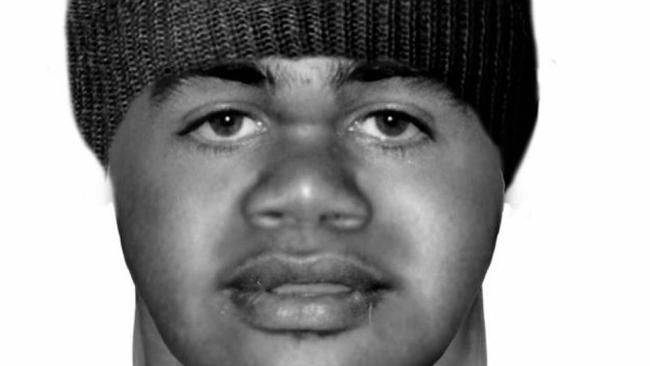 A police likeness of a man police dubbed the “smirking stalker. He remains at large today.