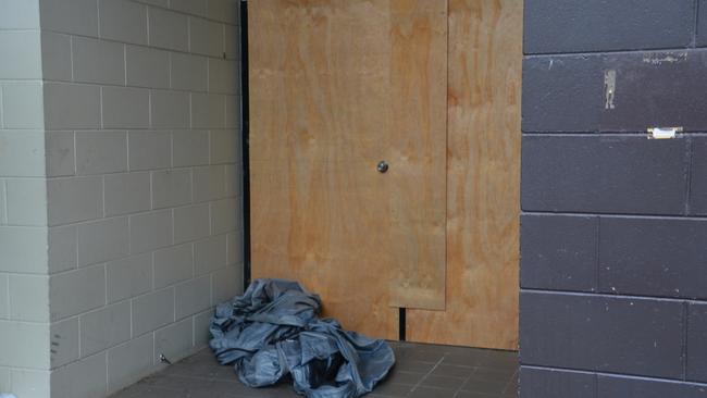 There are reports homeless people are jumping the fence to gain entry to a night shelter that has inexplicably been closed since early 2020. Picture: Bronwyn Farr