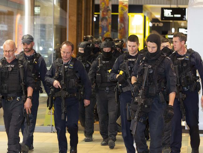 Westfield Marion is in lockdown after a person / or people with weapons have been seen inside.  23rd June 2024 Picture: Brett Hartwig