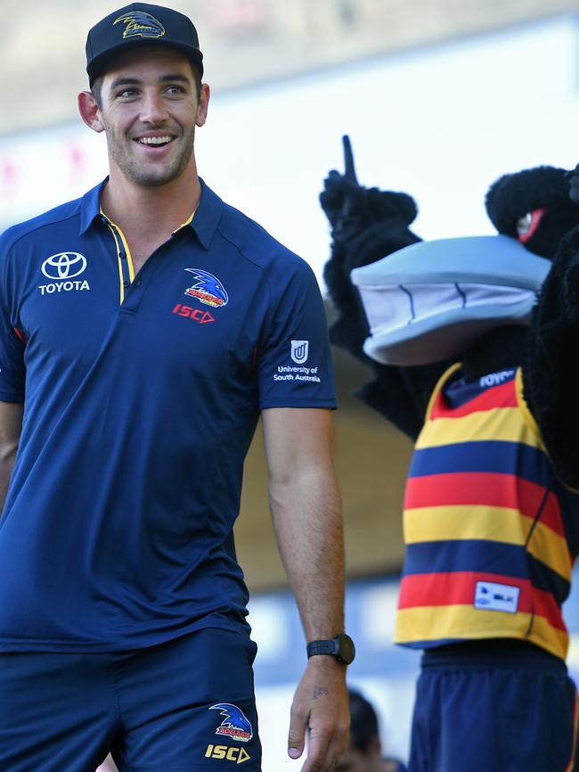 Taylor Walker at the Crows season launch at West Lakes. Picture: Tom Huntley