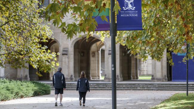 Melbourne University Campus in Carlton. Picture: NCA NewsWire / David Geraghty