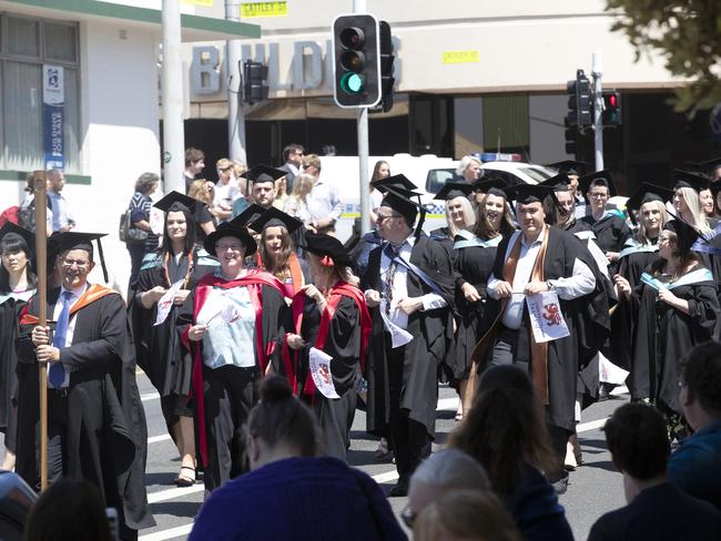 UTAS Graduation at Burnie. PICTURE CHRIS KIDD