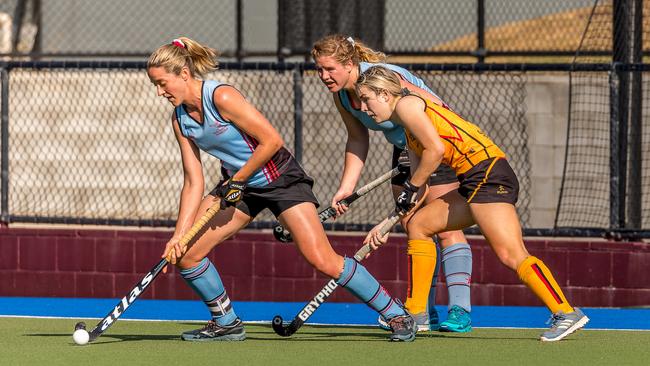 Aleisha Neumann of Eight Mile Plains is an inspiring figure at Norths Hockey Club.