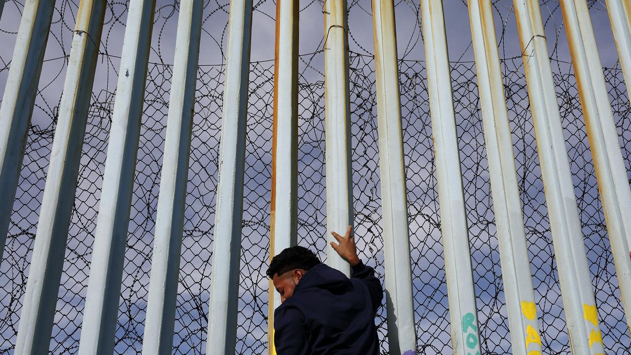 Donald Trump stressed that humanitarian and security concerns at the US-Mexico border justified his plans to build a wall. Picture: AP