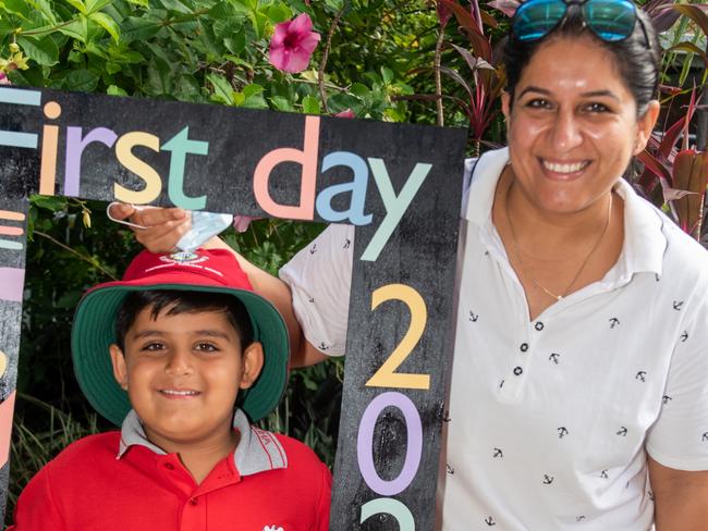 Abhiveer and Sandhya Sorout at Whitsunday Anglican School. Picture: Michaela Harlow