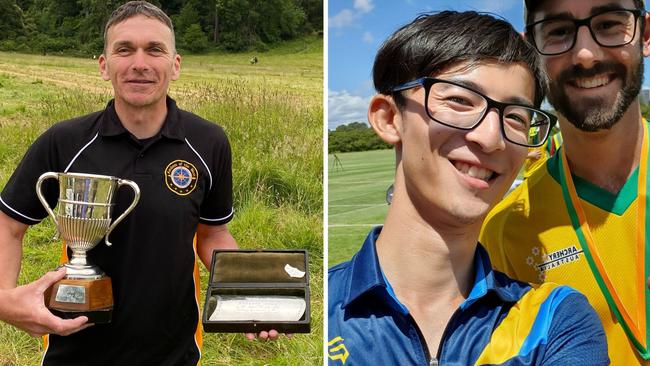 (L-R) Michael Barnett and Brian Lim are archers from different backgrounds competing in the ASNSW Short Distance Championship from 27 May, 2023. Picture: Supplied.