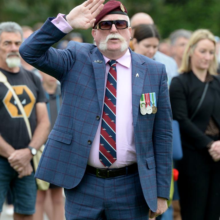 Remembrance Day commemorations at the Shine. Picture: Andrew Henshaw