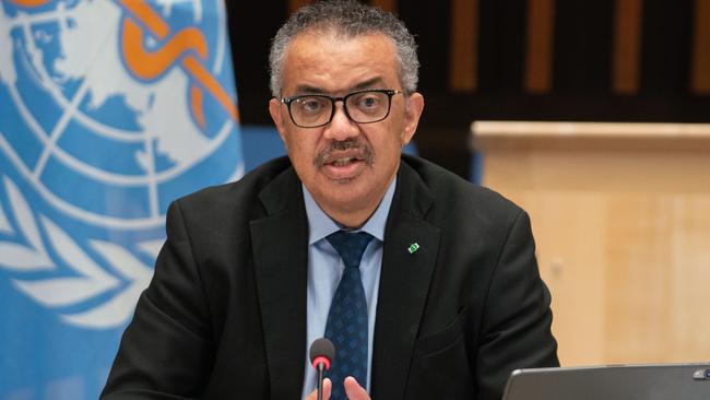 World Health Organisation Director-General Tedros Adhanom Ghebreyesus. Picture: AFP.