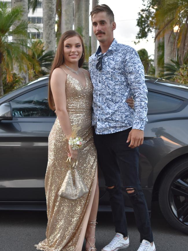Josie-Lee Marsen Gardner and her brother Jake Gardner at the Sarina State High School formal at the MECC, Mackay, on Thursday November 19. Picture: Zizi Averill