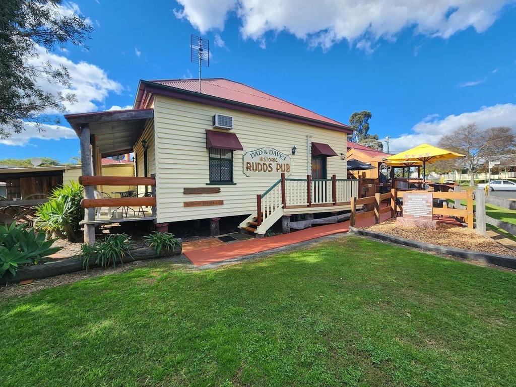 Nobby's iconic Rudd's Pub has been listed for sale outside Toowoomba through All About Real Estate Crows Nest, featuring a price tag of $2.5m.