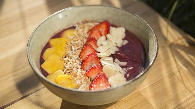 The Kids’ summer acai bowl. Picture: EDDIE SAFARIK.