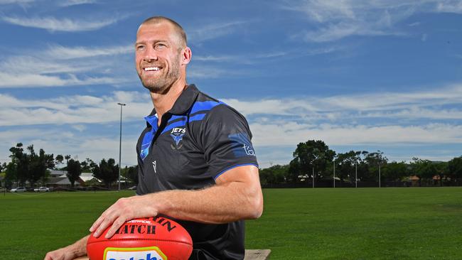 Former Crows AFL great and ex-Port assistant coach Scott Thompson would be hoping for improvement out of his Unley side in 2023. Picture: Tom Huntley