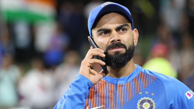 Indian cricket superstar Virat Kohli. Picture: Michael Bradley/AFP