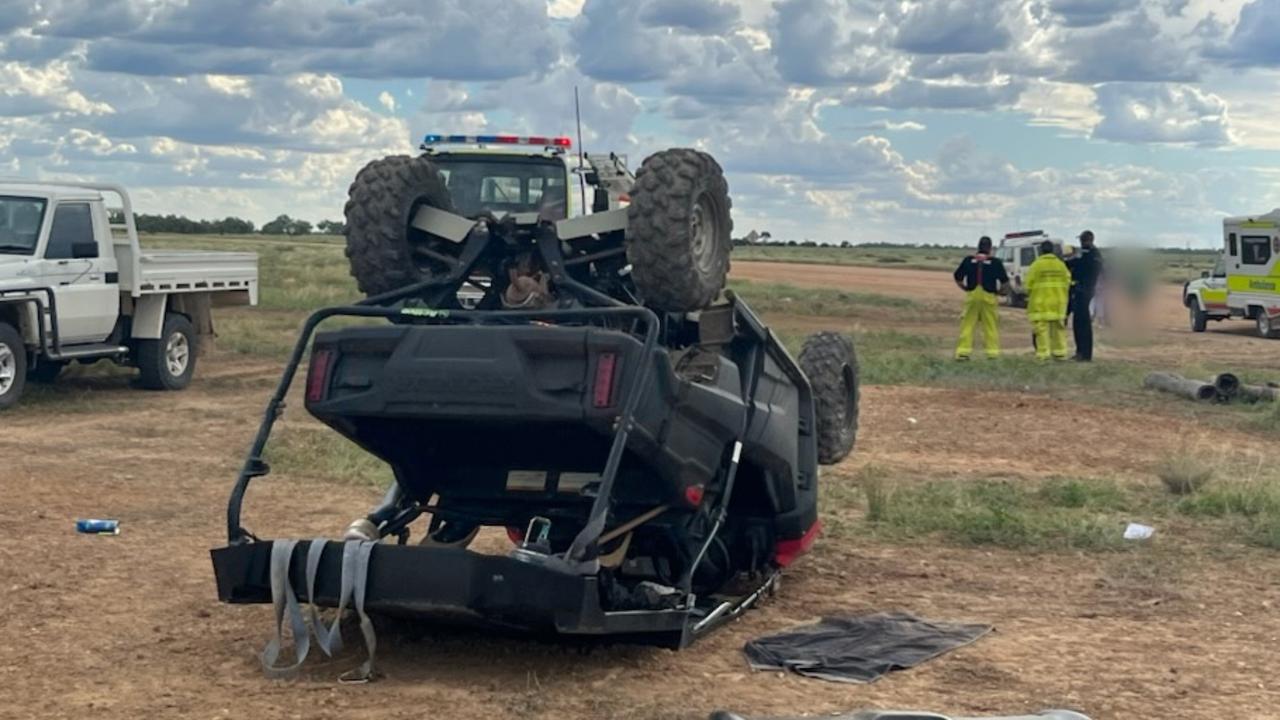 LifeFlight flown a man in his 70s to hospital on Saturday after an ATV rollover incident.