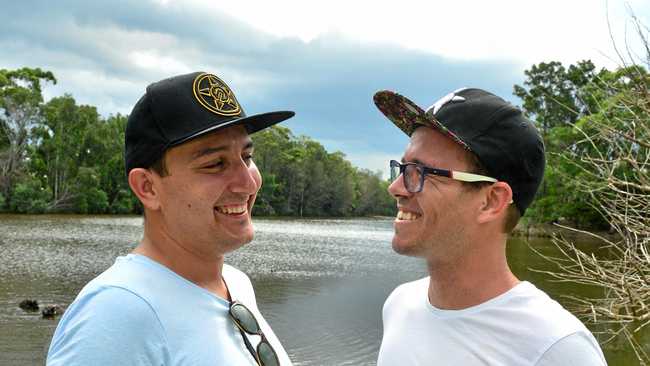 OVER THE MOON: Sandy Wert and Chris Symanski are simply delighted that they can now marry each other. Picture: John McCutcheon