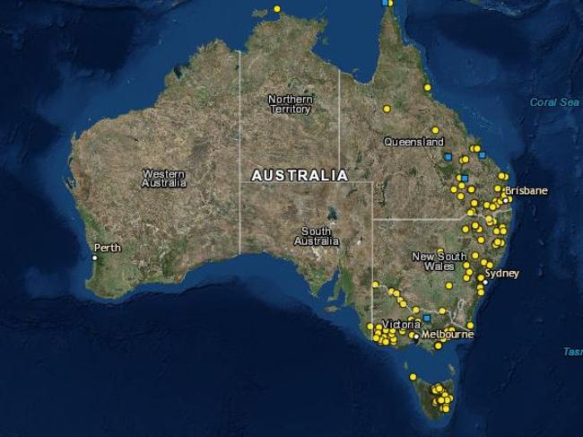 Massacres of Aboriginal people have been mapped in Australia. Source: University of Newcastle.