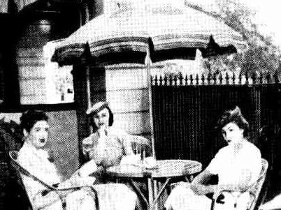 Women allowed in the beer garden at Petty’s Hotel circa 1938.