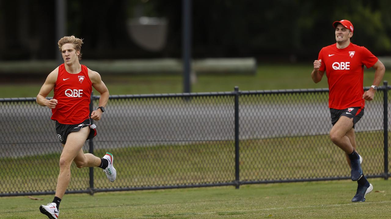 Dylan Stephens wins Sydney’s first 2km time trial of the pre-season. Picture: Phil Hillyard