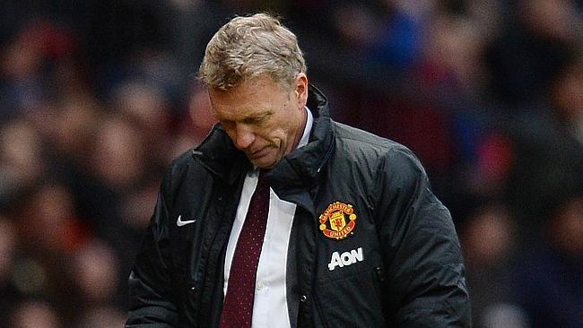 Manchester United manager David Moyes can't hide his feelings at Old Trafford.