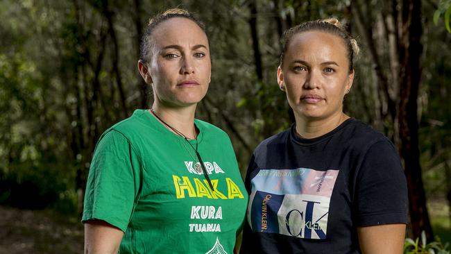 Sisters Marama Gray and Awhi Gray, are part of a small group of Kiwis on the Gold Coast who are working behind the scenes to raise money, get food to Kiwis who aren't entitled to any Centrelink benefits but have lost jobs because of COVID-19. Picture: Jerad Williams