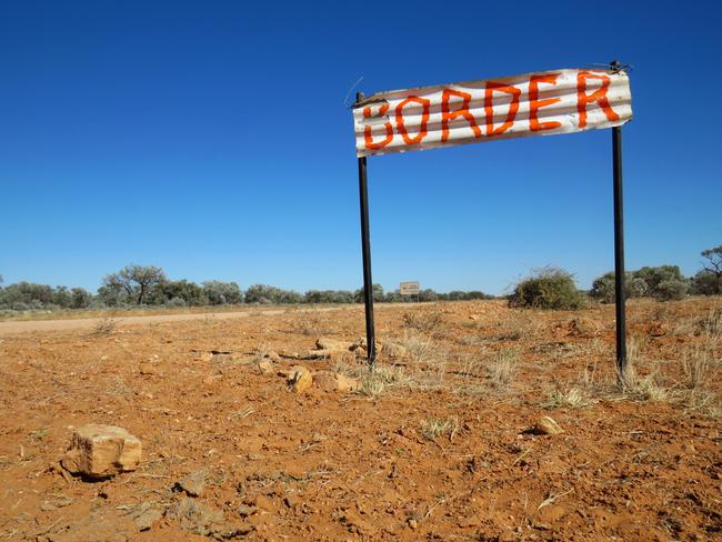 Queensland-Northern Territory border. Picture: Lee Atkinson