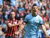 MANCHESTER, ENGLAND - MAY 10: Sergio Aguero of Manchester City celebrates after scoring his team's fourth goal from the penalty spot during the Barclays Premier League match between Manchester City and Queens Park Rangers at the Etihad Stadium on May 10, 2015 in Manchester, England. (Photo by Michael Regan/Getty Images)