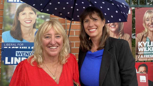 Liberal MP for East Hills Wendy Lindsay (right) was ousted by Labor candidate for East Hills Kylie Wilkinson (left). Kirsten Jelinek