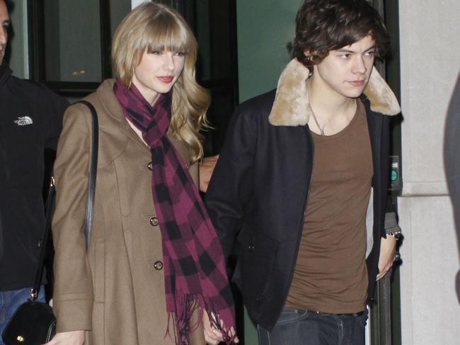 Taylor Swift and Harry Styles at the Crosby Hotel, celebrating a friend’s birthday. Picture: Splash