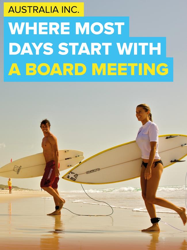 The Tourism Australia campaign uses the Gold Coast as the lure with this image from Main Beach. SUPPLIED