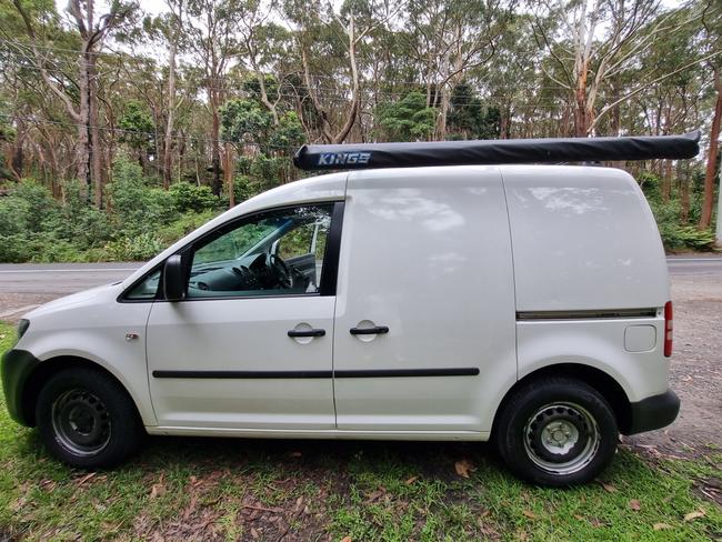 The little VW Caddy camper