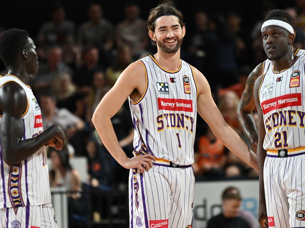 Sydney Kings big man Jordan Hunter has impressed Boomers coach Brian Goorjian with his start to NBL24. Photo: Getty Images