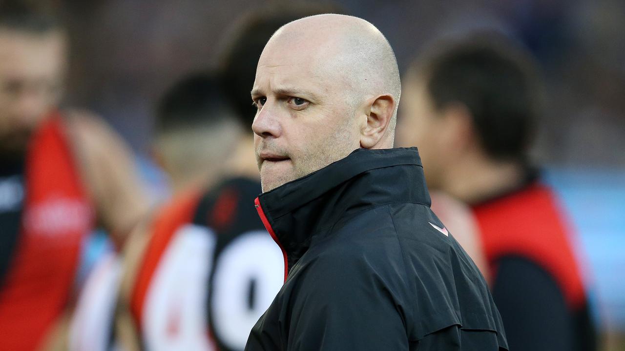 Essendon footy manager Dan Richardson has been axed. Picture: Michael Klein