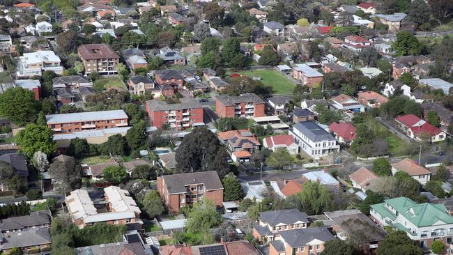 MELBOURNE, AUSTRALIA - NewsWire Photos, SEPTEMBER 21, 2023. Victorian Premier, Daniel Andrews, holds a press conference in Box Hill where he talked on fast tracking homes and housing developments.Generic view of houses in Box Hill.  Picture: NCA NewsWire / David Crosling