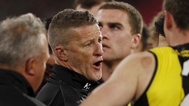 Damien Hardwick and his players suddenly find themselves in the spotlight after a couple of indifferent performances.