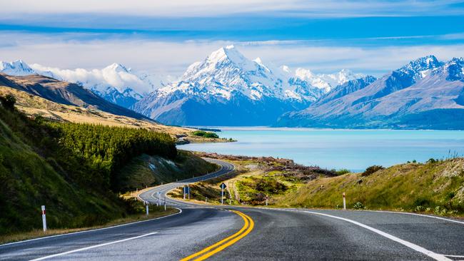 A beautiful vista around every corner on Lake Pukaki, South Island.