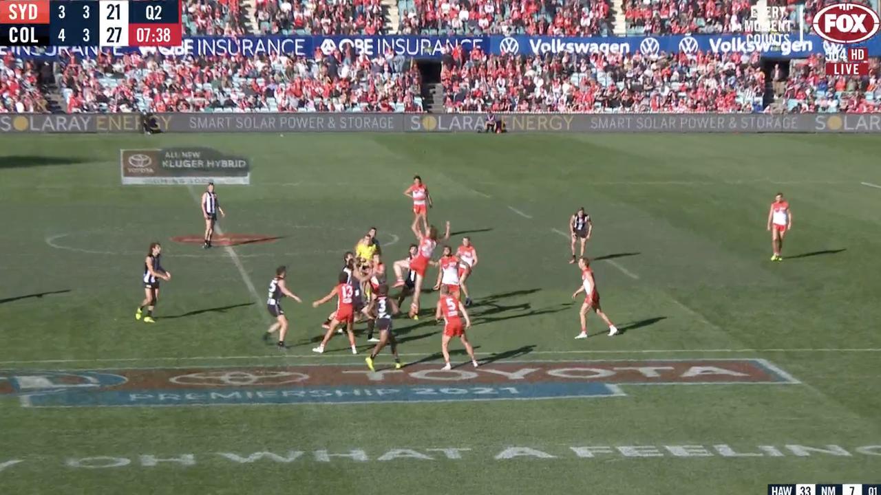 There were Rugby Union markings on the ground at the SCG.