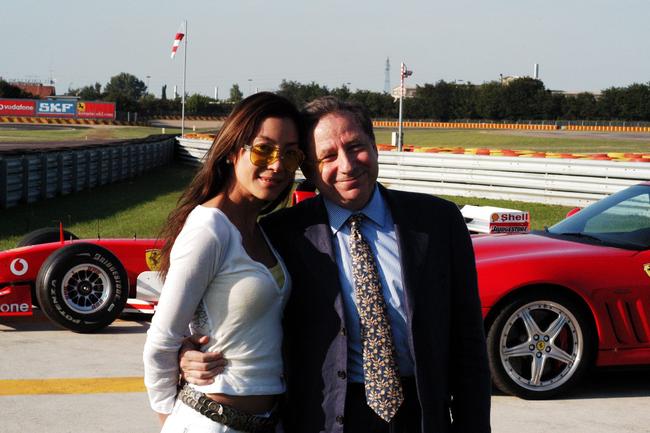 Michelle Yeoh at the Italian Grand Prix, 2004. 