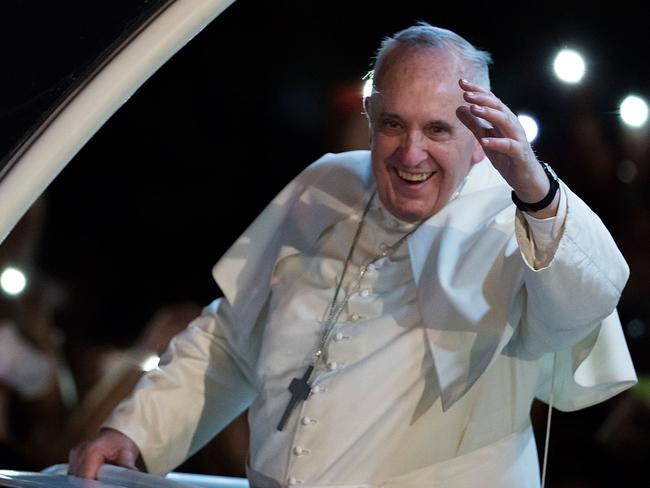 Pope Francis says he would punch a man. Photo: Lam Yik Fei/Getty Images