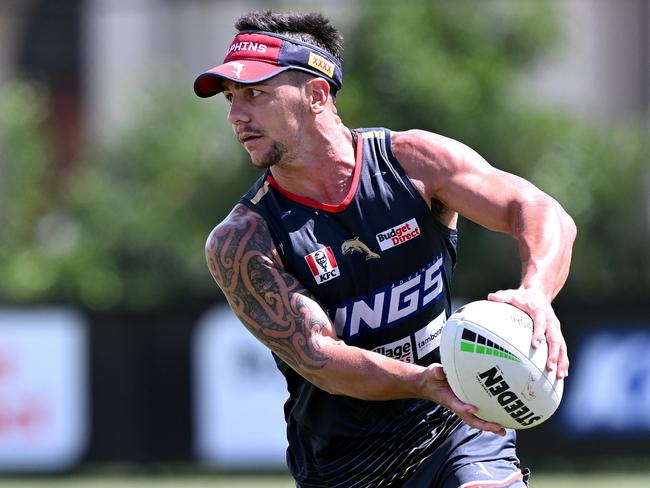 Kodi Nikorima will start the season in the halves. Picture: Bradley Kanaris/Getty Images