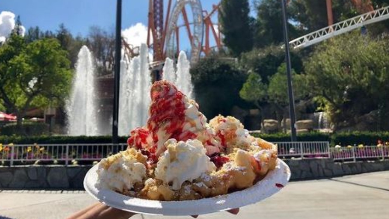 Dylan saved thousands over the course of seven years by eating most meals at the theme park. Picture: Instagram