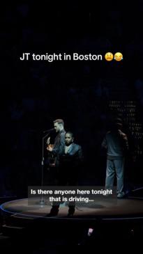 Justin Timberlake jokes about his drink driving stint during US concert