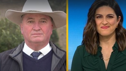 Barnaby Joyce on TV after the Matildas defeat