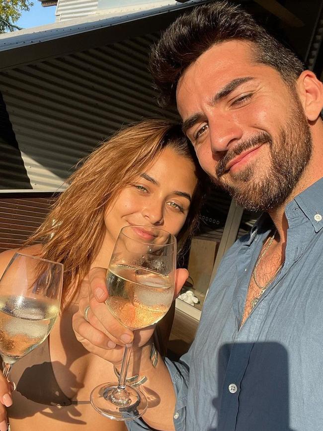 Brooke Blurton and Darvid Garayeli, who have now split. Picture: Instagram