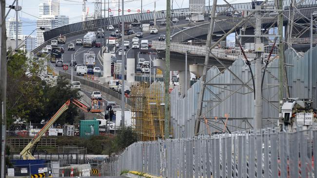 Transurban chief executive Scott Charlton says about 40 per cent of the major work on the West Gate Tunnel is now complete. Picture: Andrew Henshaw